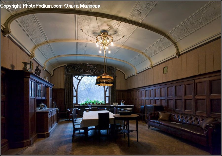 Couch, Furniture, Cafeteria, Restaurant, Bench, Dining Room, Indoors