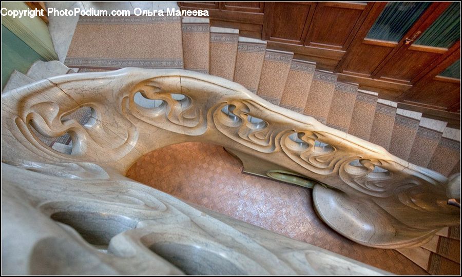 Hardwood, Stained Wood, Wood, Banister, Handrail, Floor, Flooring