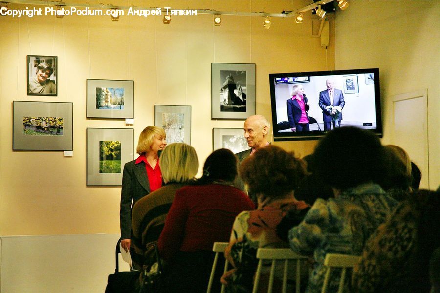 People, Person, Human, Art, Art Gallery, Electronics, Monitor