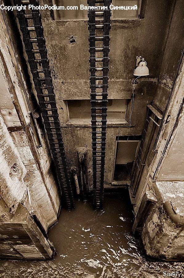 Shutter, Window, Window Shade, Bunker, Brick, Crypt, Alley