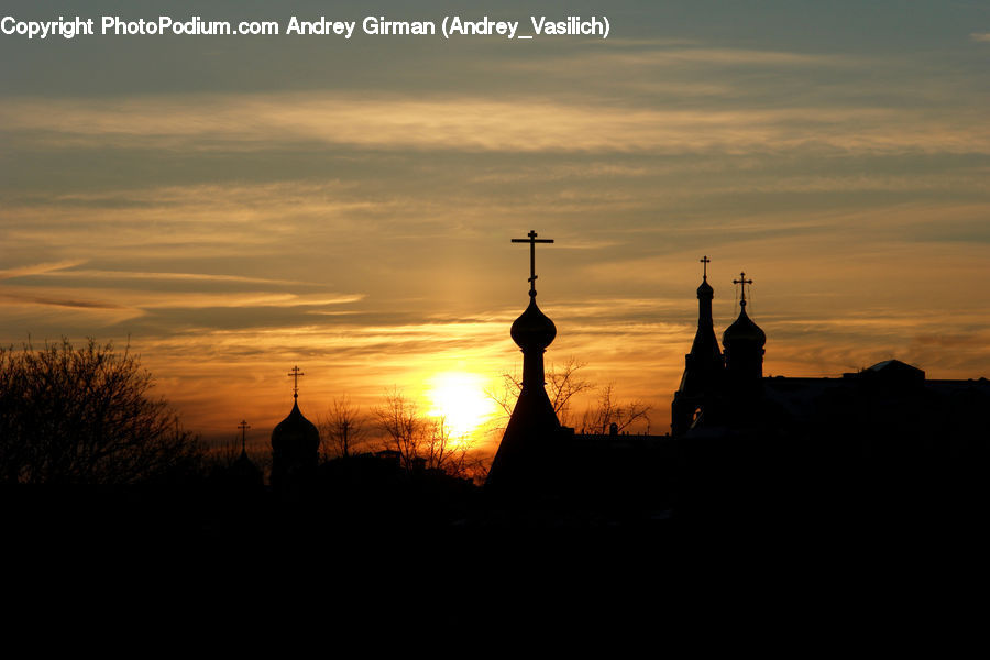 Dusk, Outdoors, Sky, Sunlight, Sunrise, Sunset, Silhouette