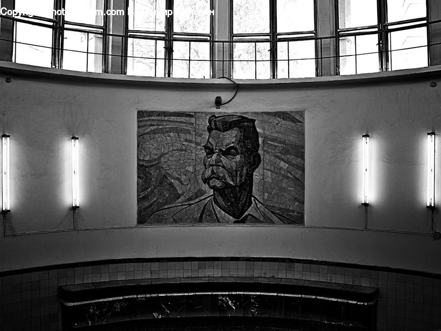 Art, Graffiti, Mural, Wall, Prison, Head, Portrait