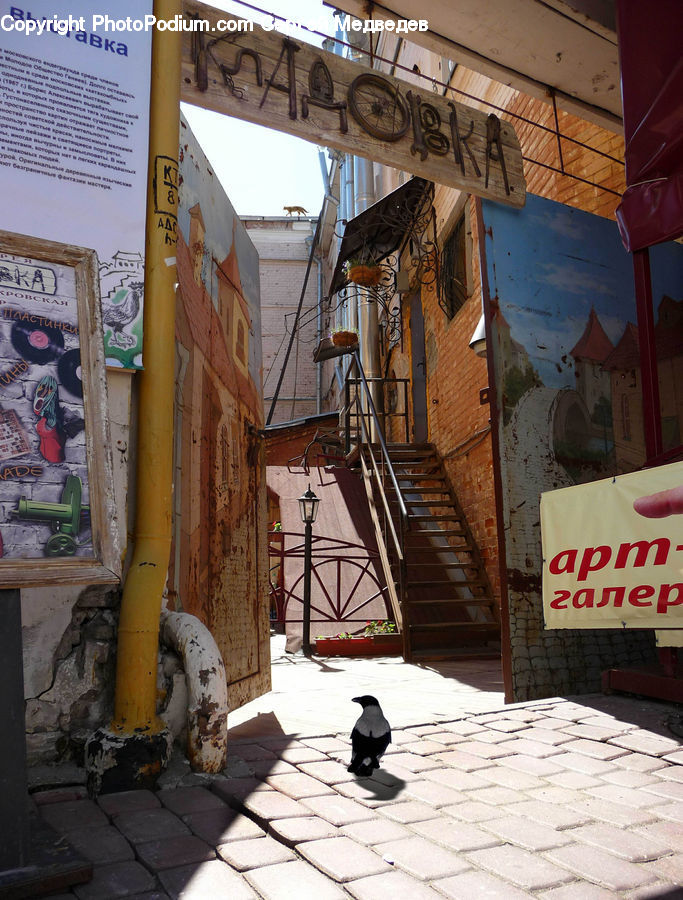 Brick, Alley, Alleyway, Road, Street, Town, Architecture