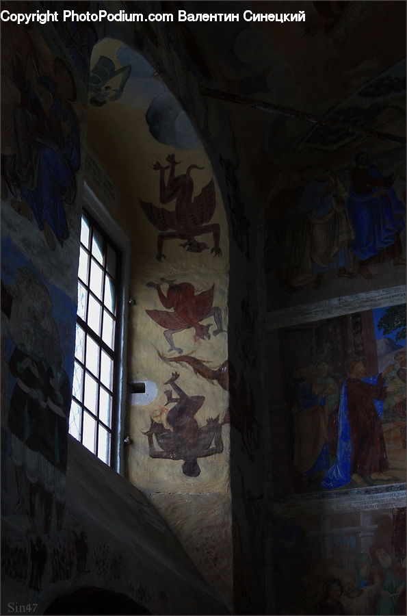 Art, Painting, Architecture, Bell Tower, Clock Tower, Tower, Cupboard