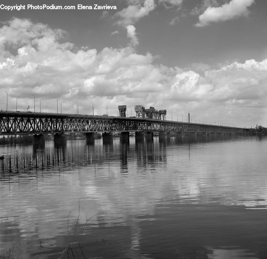 Dock, Pier, Bridge, Water, Landing, City, Downtown