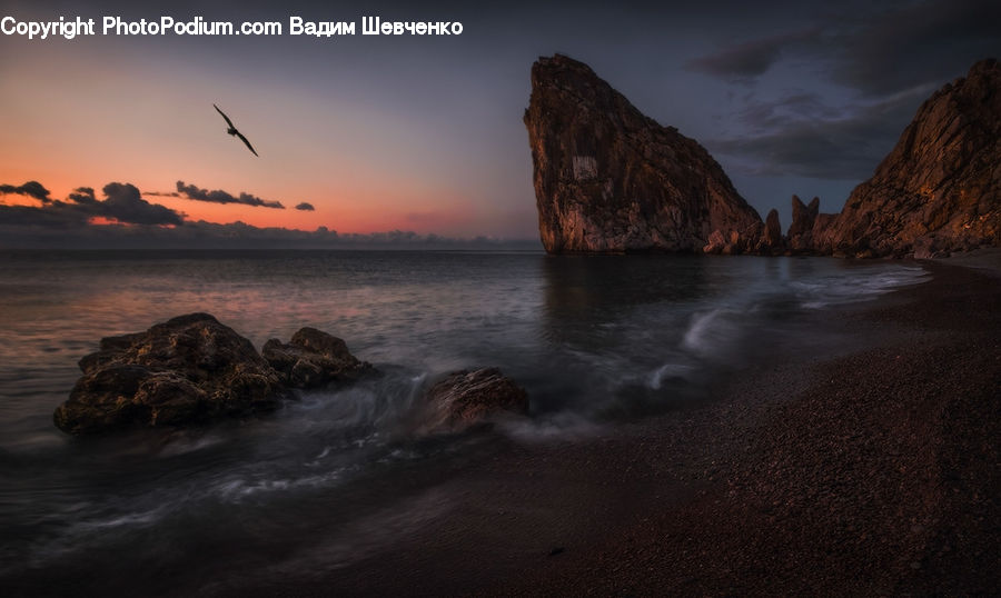 Dawn, Dusk, Sky, Sunrise, Sunset, Coast, Outdoors
