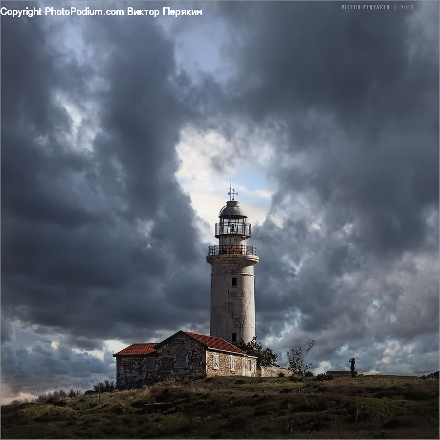 Beacon, Building, Lighthouse, Water Tower, Coast, Outdoors, Sea