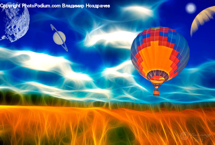 Nebula, Outer Space, Universe, Ball, Balloon, Hot Air Balloon, Space
