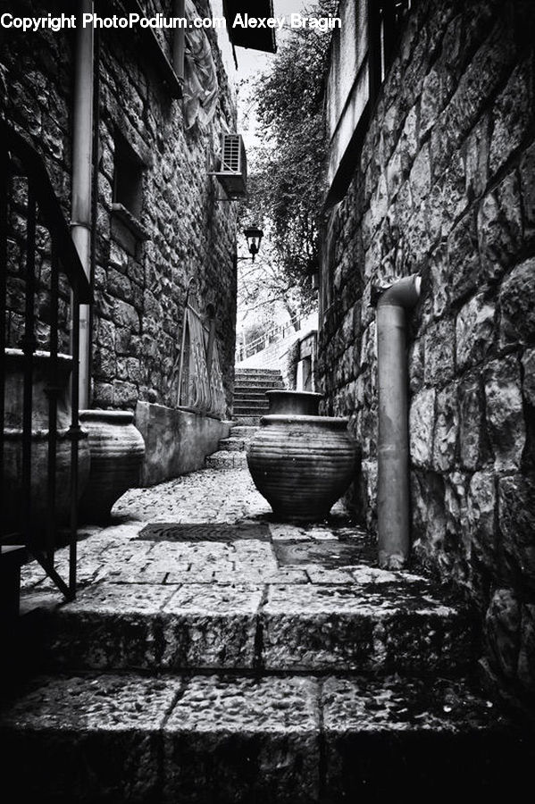 People, Person, Human, Column, Pillar, Alley, Alleyway