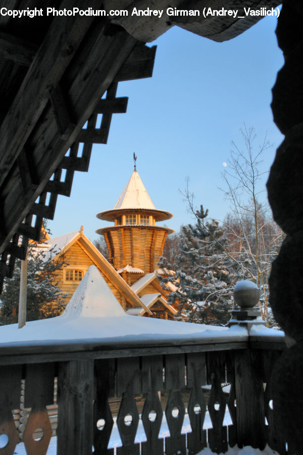 Architecture, Bell Tower, Clock Tower, Tower, Playground, Building, Cottage