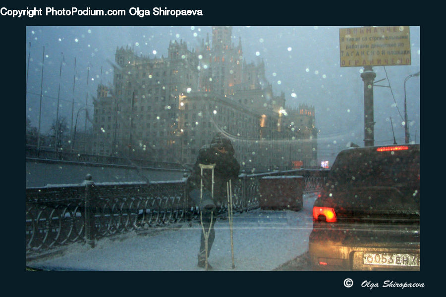 Blizzard, Outdoors, Snow, Weather, Winter, Art, Modern Art