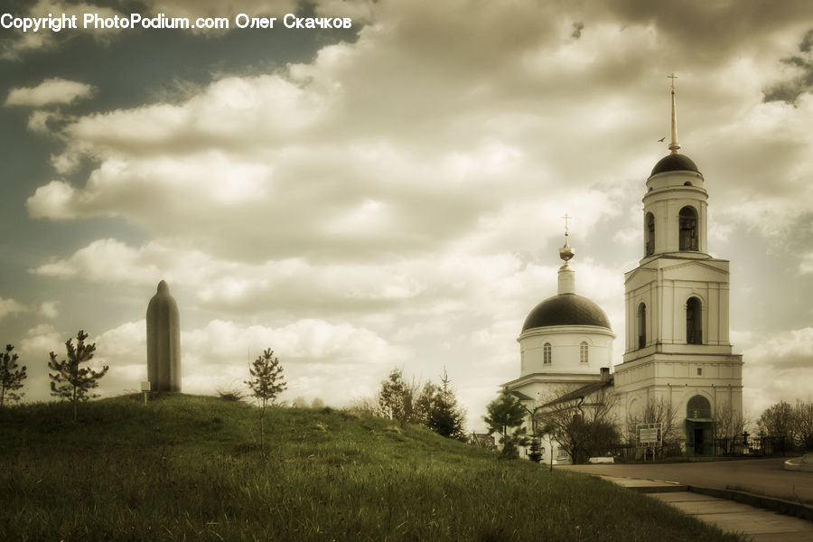 Architecture, Bell Tower, Clock Tower, Tower, Church, Worship, Fog