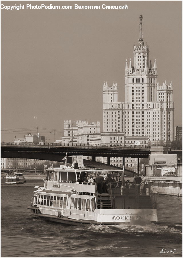 Cruise Ship, Ferry, Freighter, Ship, Tanker, Vessel, City