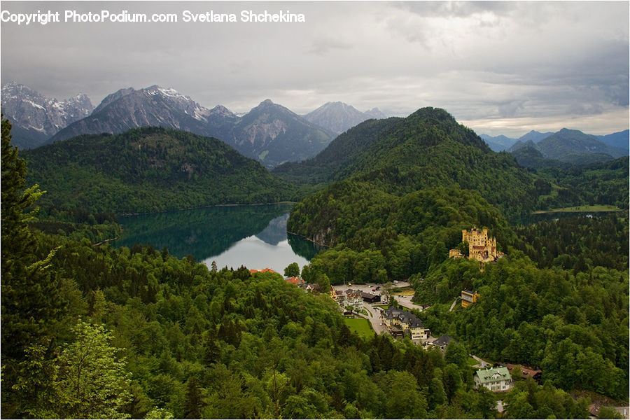 Outdoors, River, Water, Lake, Crest, Mountain, Peak