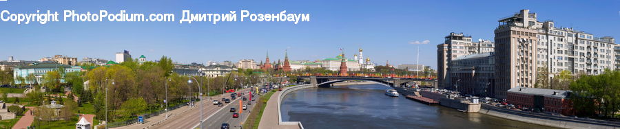 Bridge, Canal, Outdoors, River, Water, City, Downtown