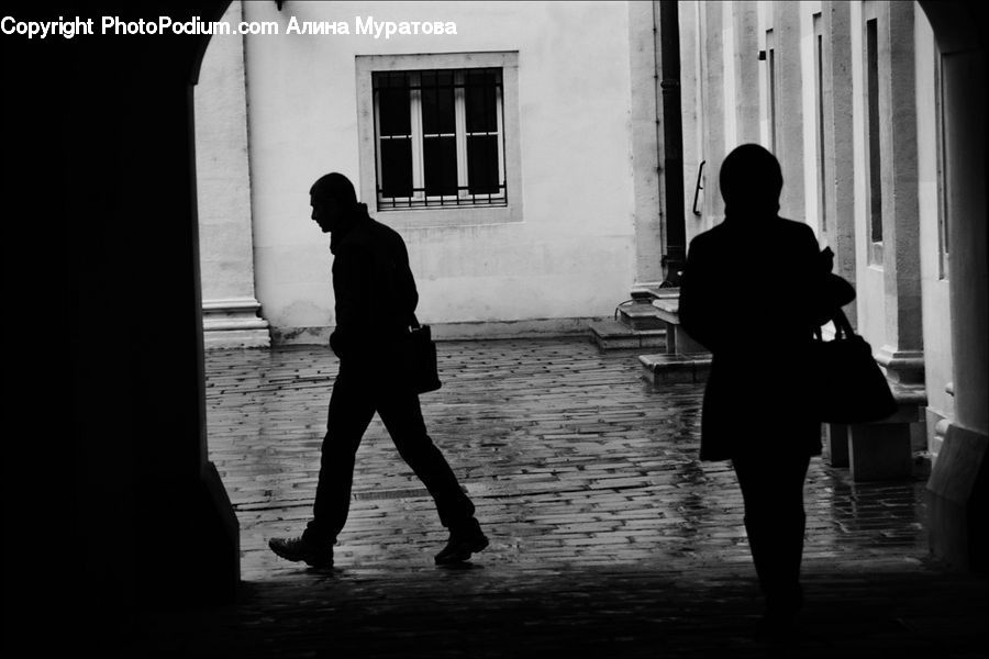 Human, People, Person, Window, Silhouette, Leisure Activities, Walking