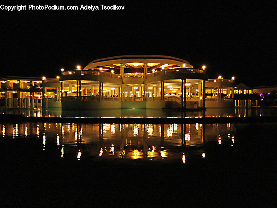 Gazebo, Architecture, Convention Center, City, Downtown, Boardwalk, Deck