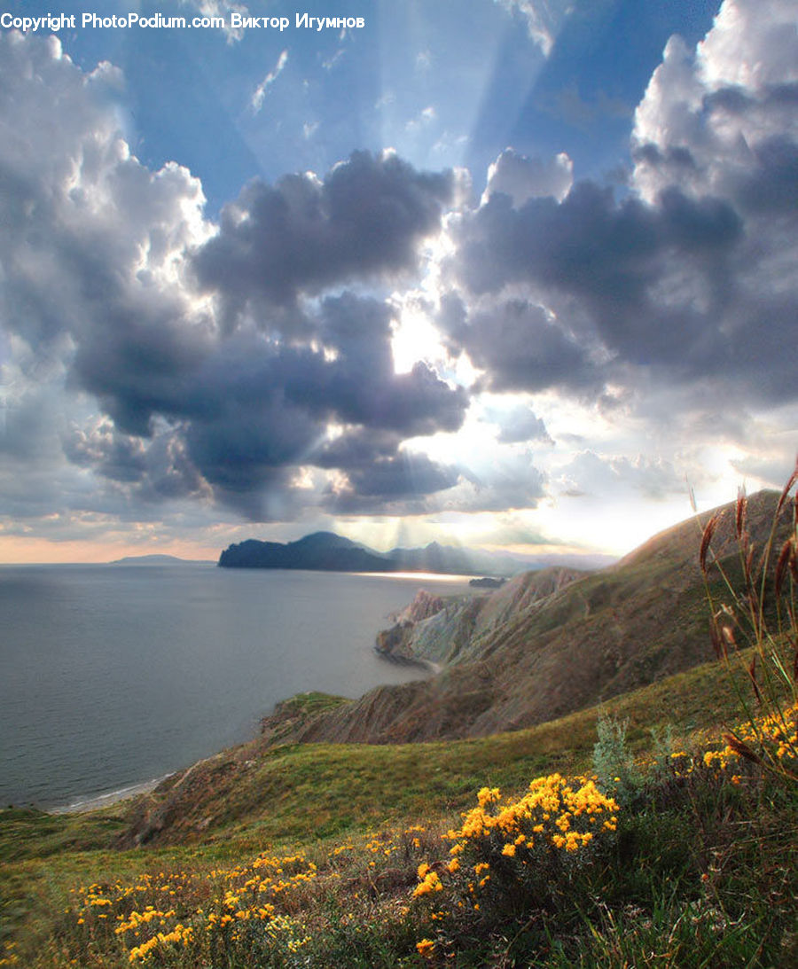 Azure Sky, Cloud, Outdoors, Sky, Coast, Sea, Water