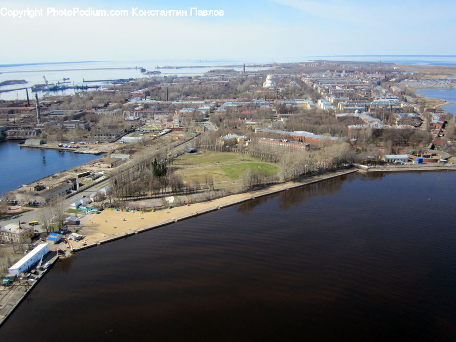 Aerial View, Aircraft Carrier, Ship, Vessel, Coast, Outdoors, Sea