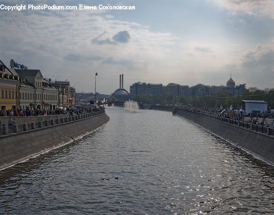 Waterfront, Bridge, Canal, Outdoors, River, Water, Coast
