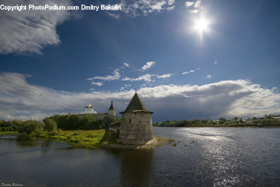 Architecture, Castle, Fort, Ditch, Moat, Tower, Housing