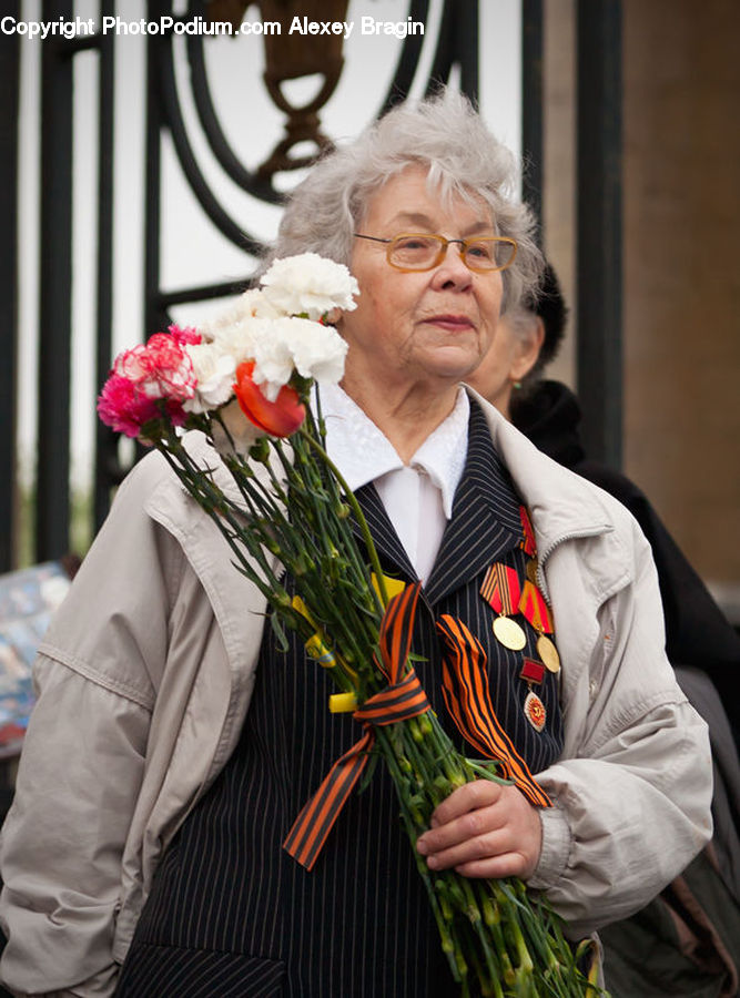 People, Person, Human, Necktie, Tie, Flower, Flower Arrangement