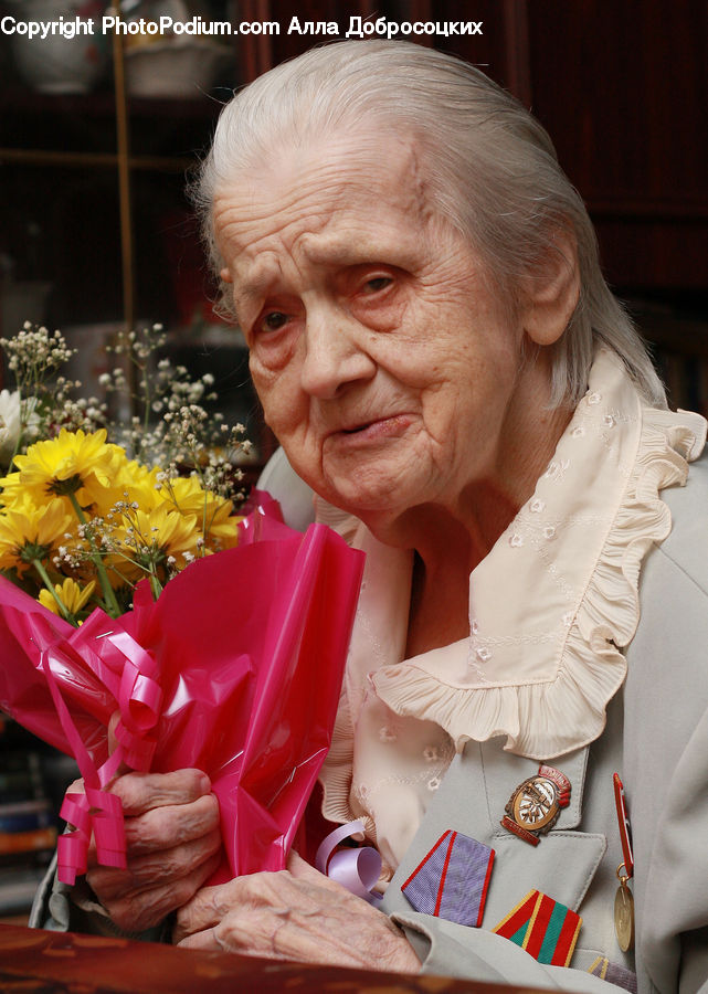 People, Person, Human, Plant, Potted Plant, Senior Citizen, Flower