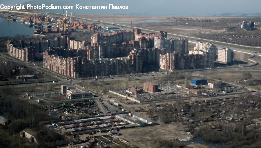 City, Downtown, Demolition, Aerial View, Metropolis, Urban, Building