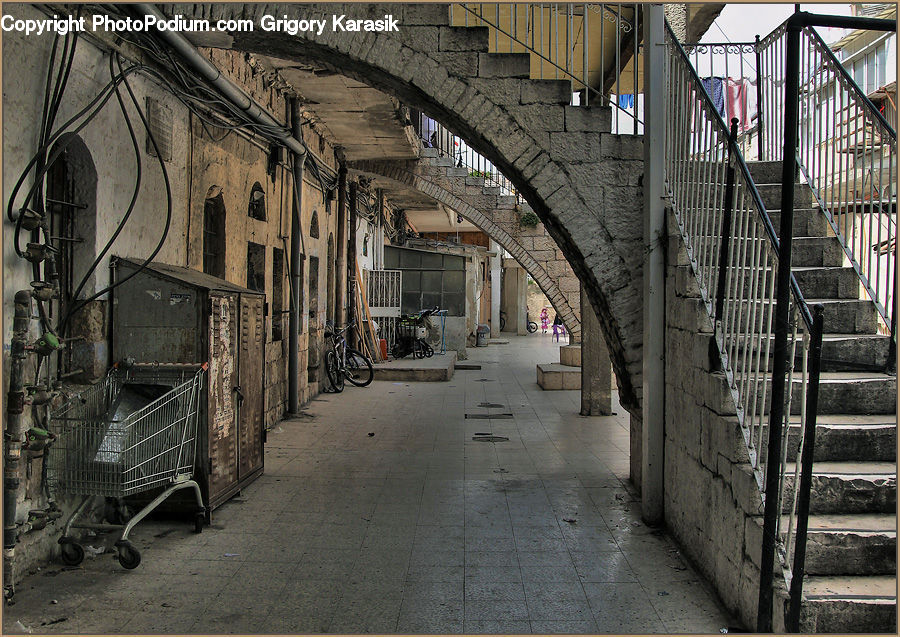 Alley, Alleyway, Road, Street, Town, Building, Crypt