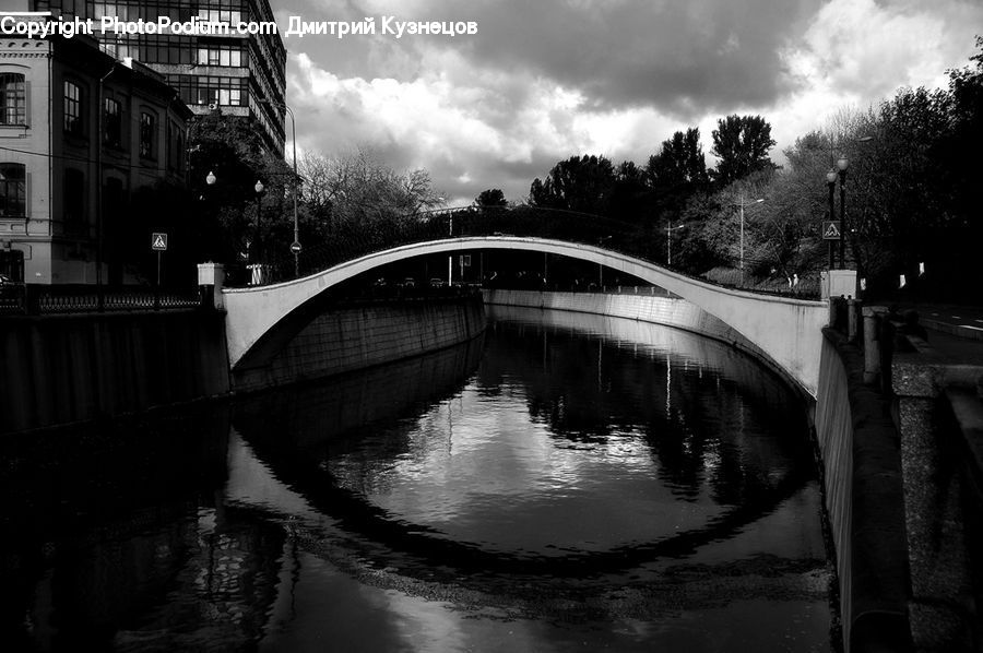 Canal, Outdoors, River, Water, Bridge, City, Downtown