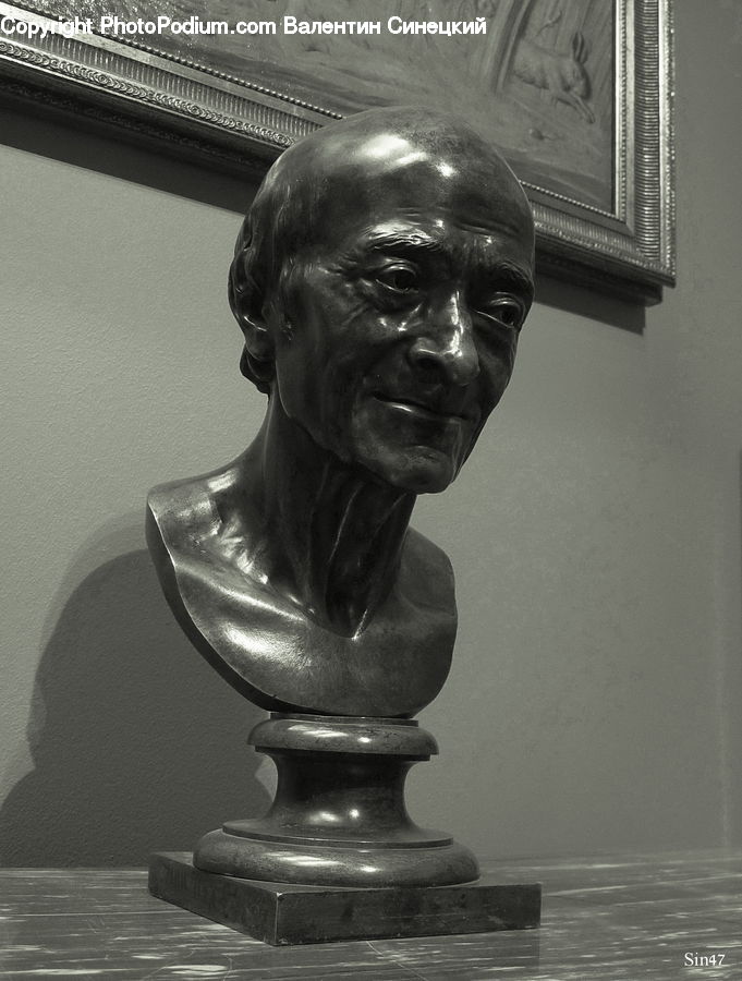 Art, Sculpture, Statue, Head, Portrait, Bust, Figurine