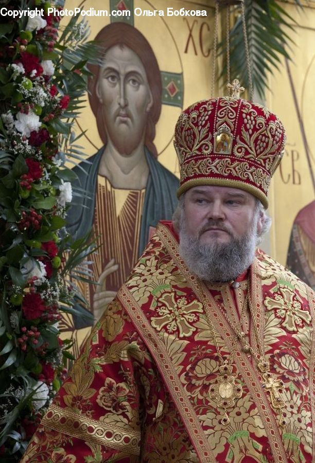 People, Person, Human, Plant, Potted Plant, Bishop, Pope