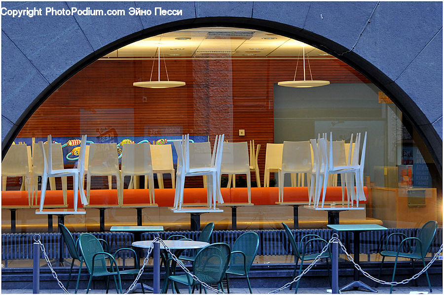 Chair, Furniture, Dining Table, Table, Cafeteria, Diner, Cafe