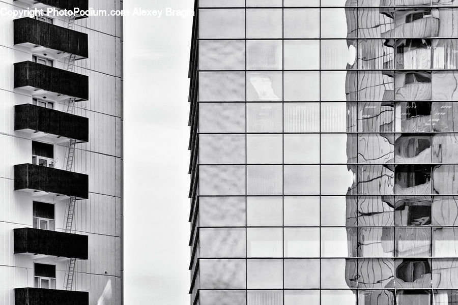 Balcony, Building, City, High Rise, Apartment Building, Downtown, Urban