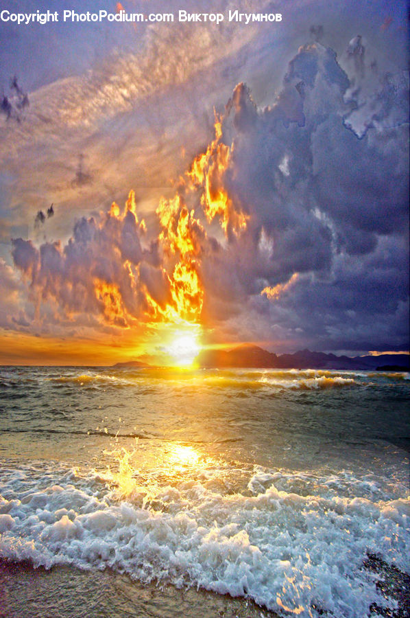 Azure Sky, Cloud, Outdoors, Sky, Ocean, Sea, Water