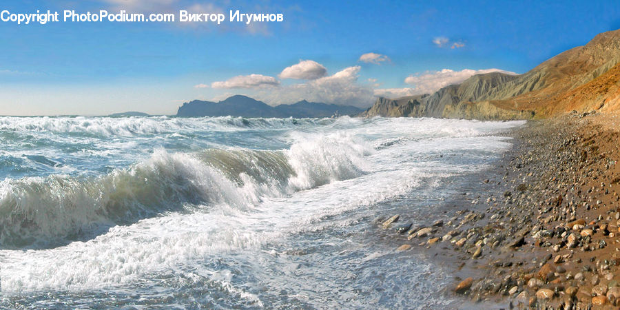 Outdoors, Sea, Sea Waves, Water, Arctic, Glacier, Ice