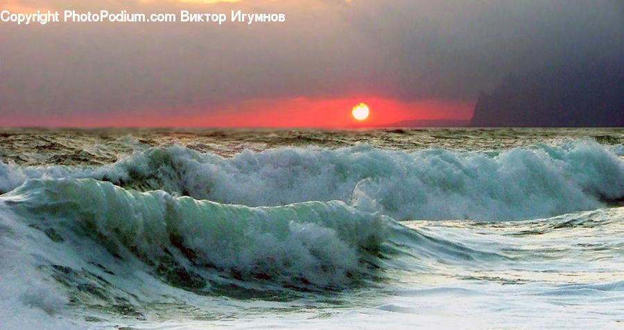 Outdoors, Sea, Sea Waves, Water, Beach, Coast, Ocean
