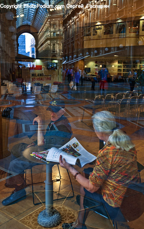 People, Person, Human, Art, Knitting, Food Court, Blonde