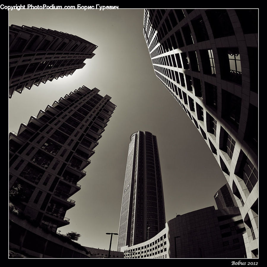 Architecture, City, Downtown, High Rise, Skyscraper, Building, Housing