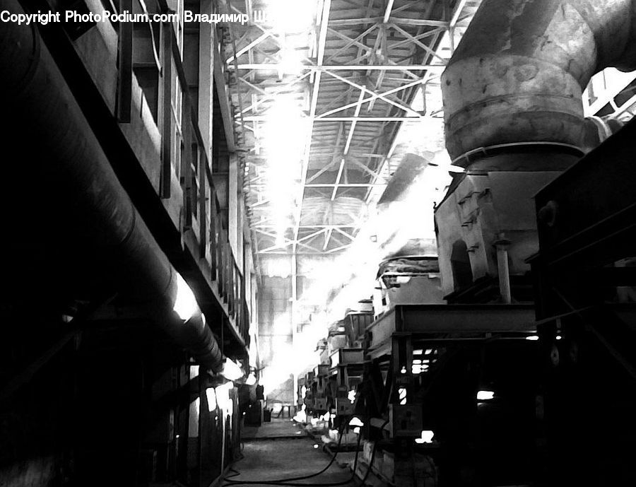Alley, Alleyway, Road, Street, Town, Factory, City