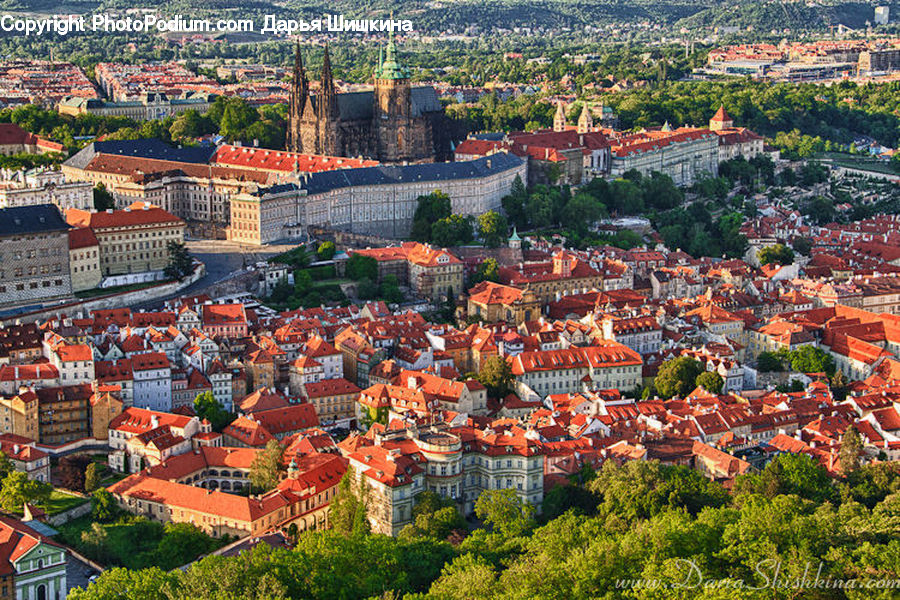 Building, Downtown, Town, Aerial View, City, Roof, Bazaar