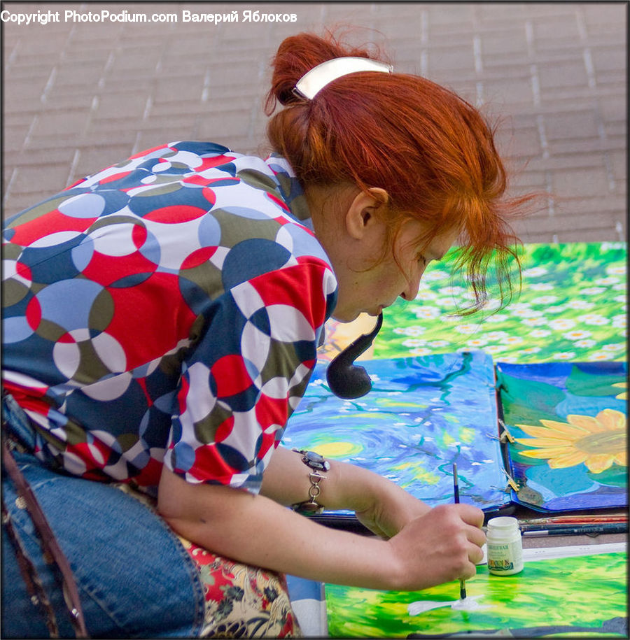 People, Person, Human, Art, Paint Container, Hug, Kiss