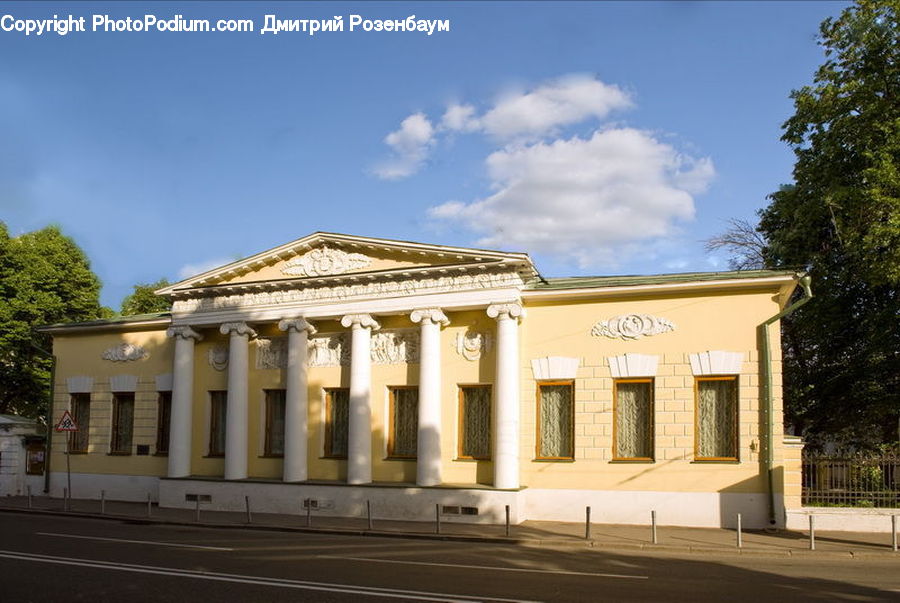 Building, Housing, Villa, Column, Pillar, Architecture, Court