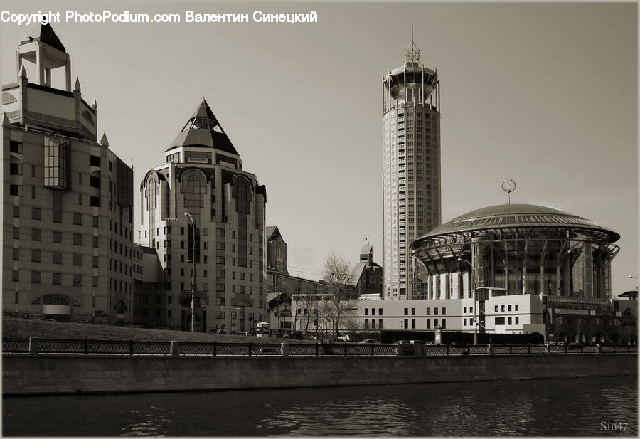 Construction, City, Downtown, Urban, Building, Cable Car, Streetcar