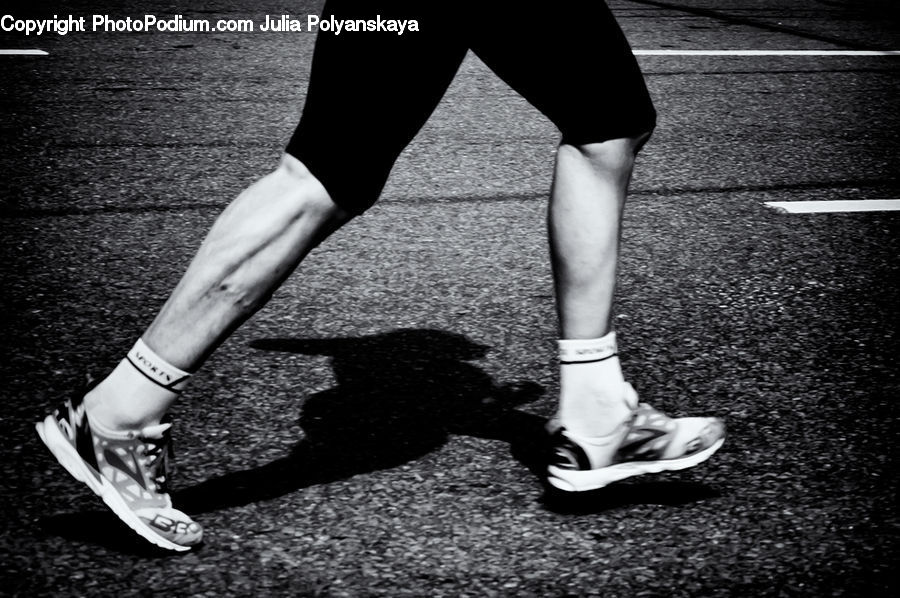People, Person, Human, Asphalt, Tarmac, Boot, Shoe