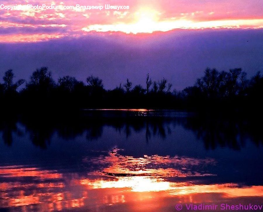 Dawn, Dusk, Red Sky, Sky, Sunrise, Sunset, Outdoors