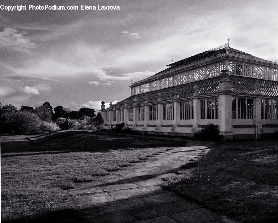 Architecture, Court, Building, Housing, Villa, City, Downtown
