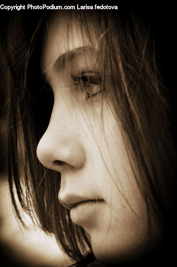 Female, Girl, Face, Selfie, Person, Woman, Light