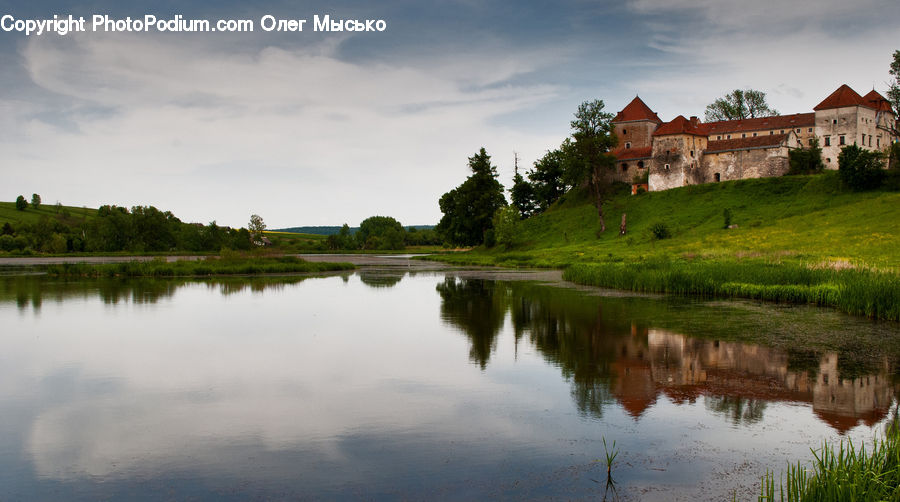 Castle, Ditch, Fort, Moat, Outdoors, Pond, Water
