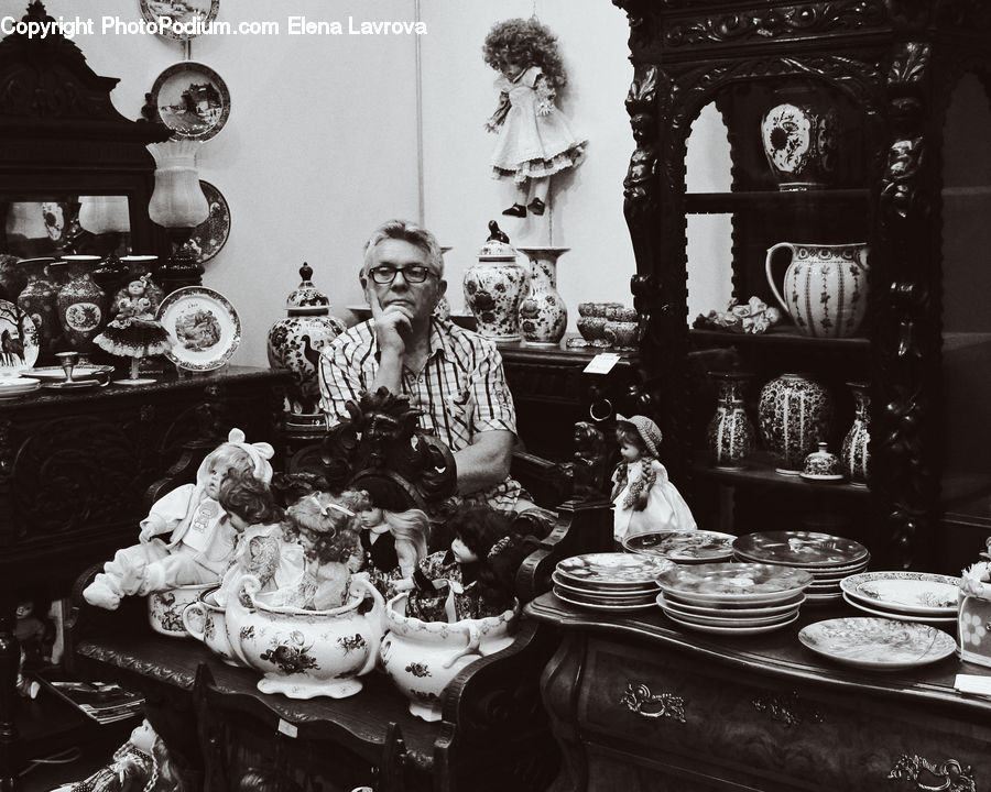 People, Person, Human, Art, Porcelain, Pottery, Portrait
